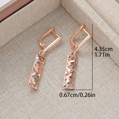 Les Éclats d’Aurore – Boucles d’oreilles pendantes géométriques